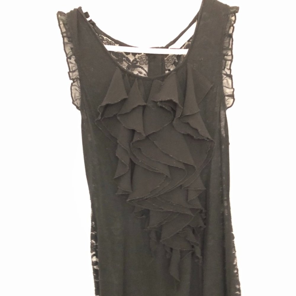 Sleeveless Black Blouse